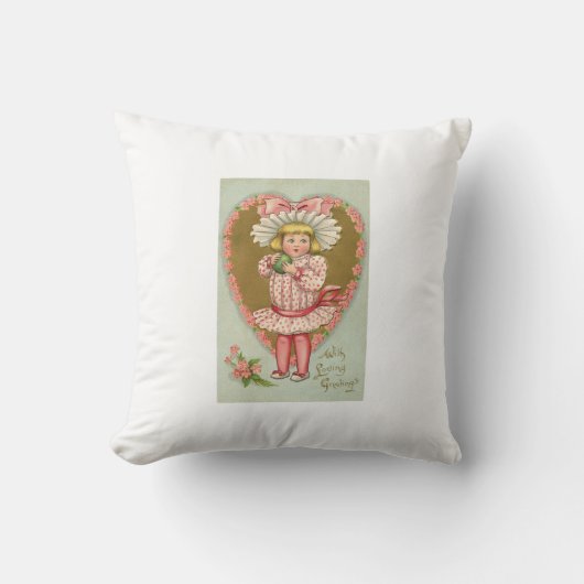 バレンタインデー装飾枕 クッション (正面)