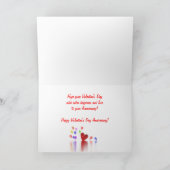 バレンタインデー記念日お祝い シーズンカード (内部)