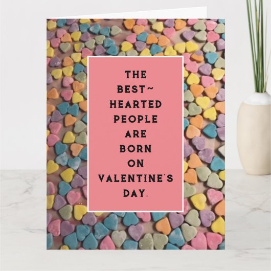 バレンタインデー誕生日カード カード (正面)