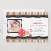 バレンタインデー誕生日パーティフォト招待状 招待状 (正面)