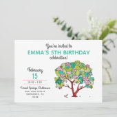 バレンタインデー誕生日パーティー 招待状 (スタンド正面)