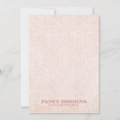 バレンタインデー誕生日招待状 |ごカスタム注文 招待状 (裏面)