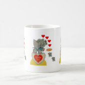 バレンタインデー象マグカップ コーヒーマグカップ (中央)