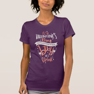 バレンタインデー買に一杯おもしろい Tシャツ