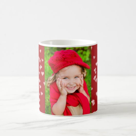 バレンタインデー赤いハートコーヒーカップギフト コーヒーマグカップ (中央)