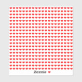 バレンタインデー赤いハート柄かわいいクール2022 シール (シート)