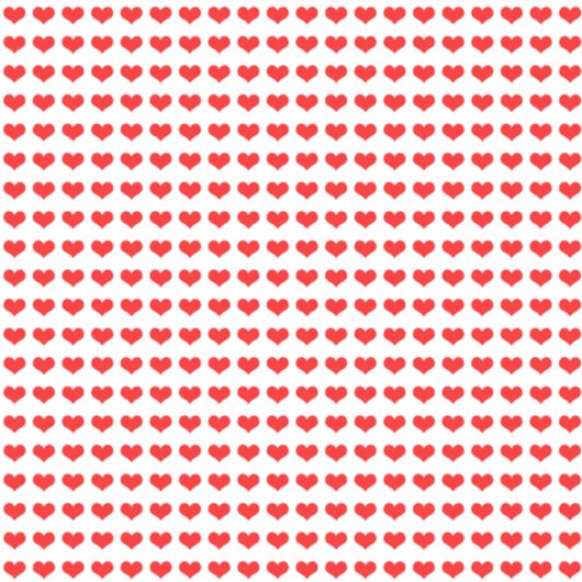 バレンタインデー赤いハート柄かわいいクール2022 シール (正面)