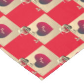 バレンタインデー赤いハート&バラテーブルクロス テーブルクロス (アングル)