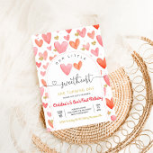 バレンタインデー赤ちゃんシャワー 招待状