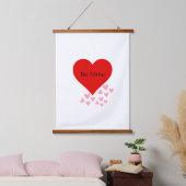 バレンタインデー赤とピンクのハート、私のポスター 吊り下げ型タペストリー (寝室)