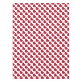 バレンタインデー赤と白ハートパターン愛 テーブルクロス (正面)