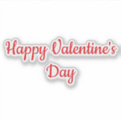 バレンタインデー赤カラフル可愛いロマンチック2025 シール (正面)