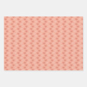 バレンタインデー赤ピンク白ハート赤シャワー ラッピングペーパーシート (正面2)