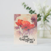 バレンタインデー赤フローラバイブル聖書聖書教会 シーズンポストカード (スタンド正面)