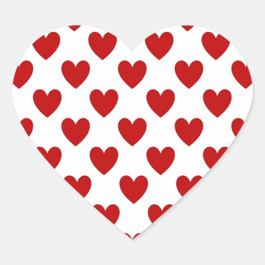 バレンタインデー赤恋ハートシール ハートシール (正面)
