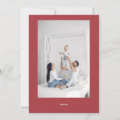 バレンタインデー赤脚本3コラ数々のージュ写真 シーズンカード (裏面)