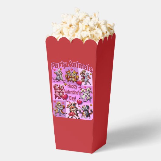 バレンタインデー踊りカップル「パーティー動物」 フェイバーボックス (はじけた状態)