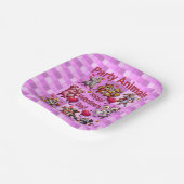 バレンタインデー踊りカップル「パーティー動物」 ペーパープレート (傾斜あり)