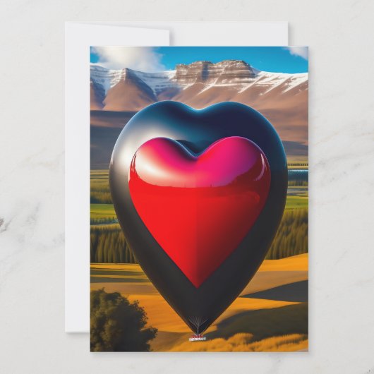 バレンタインデー輝くハートブパーソナライズされたライトI 招待状 (正面)