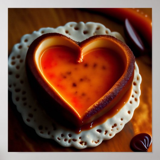 バレンタインデー輝くハートブパーソナライズされたライトP ポスター (正面)