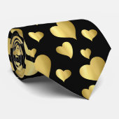 バレンタインデー金ゴールドハートスウィートアーツタイ ネクタイ (ロール)