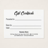 バレンタインデー金ゴールドハートリボンレッドギフトカード (裏面)