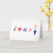 バレンタインデー限定！アイスクリームよりも愛してる カード (黄色い花)