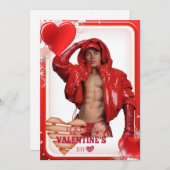 バレンタインデー限定 パーソナライズ セクシーなスタッド シーズンカード (正面/裏面)