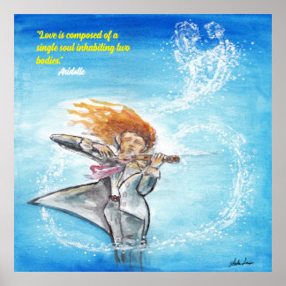 バレンタインデー音楽ソウル美しい引用文 ポスター