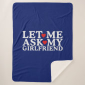 バレンタインデー頼に彼女 シェルパブランケット (正面)