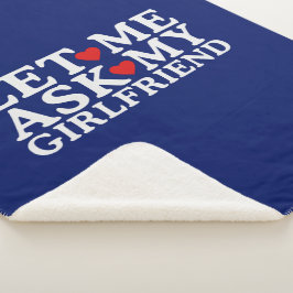 バレンタインデー頼に彼女 シェルパブランケット