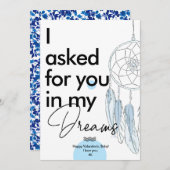 バレンタインデー頼の「夢の中で君のために」の愛 シーズンカード (正面/裏面)