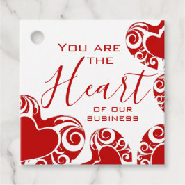 バレンタインデー顧客感謝ギフトラベル フェイバータグ