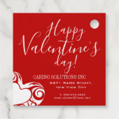 バレンタインデー顧客感謝ギフトラベル フェイバータグ (裏面)