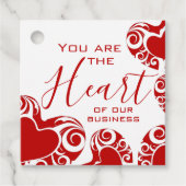 バレンタインデー顧客感謝ギフトラベル フェイバータグ