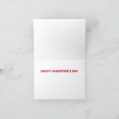 バレンタインデー飛行機素晴らし折り畳みノートカード ノートカード (内部)