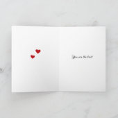 バレンタインデー2かわいいフクロムホリデーカード シーズンカード (内部)