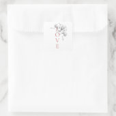 バレンタインデー2023おめでとう - 愛は愛 - ラブ・イズ・ラブ・イメージズ スクエアシール (バッグ)