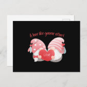 バレンタインデー2023年アイディアかわいい シーズンポストカード (正面/裏面)