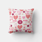 バレンタインデー2024の背景(ハート) クッション (正面)