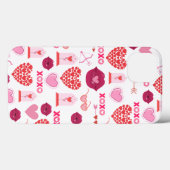 バレンタインデー2024の背景(ハート) Case-Mate iPhoneケース (裏面 (横))