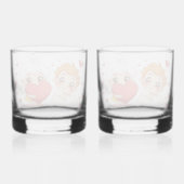 バレンタインデー2025かわいい天使よくはしゃぐたち❤️👼 ウイスキーグラス (裏面)