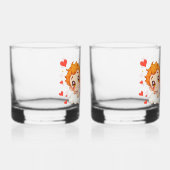 バレンタインデー2025かわいい天使よくはしゃぐたち❤️👼 ウイスキーグラス (右)