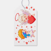 バレンタインデー2025かわいい天使よくはしゃぐたち❤️👼 ギフトタグ (裏面)