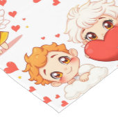 バレンタインデー2025かわいい天使よくはしゃぐたち❤️👼 ショートテーブルランナー (コーナー)