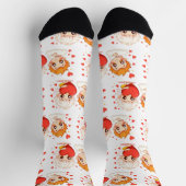 バレンタインデー2025かわいい天使よくはしゃぐたち❤️👼 ソックス (上部)