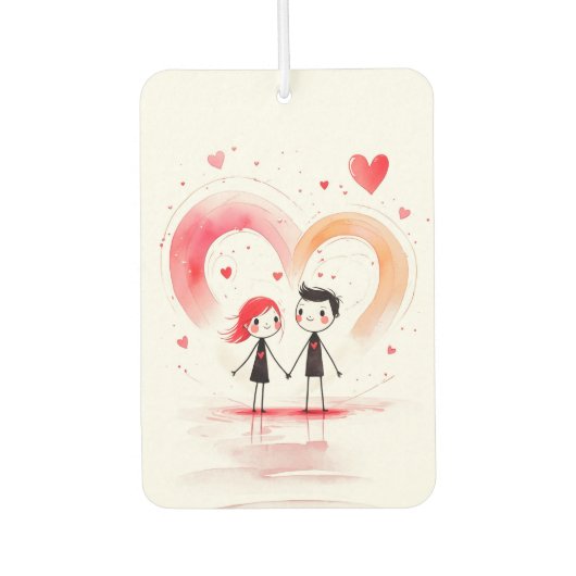 バレンタインデー2025 カーエアーフレッシュナー (正面)