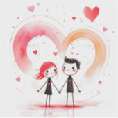 バレンタインデー2025 シール (正面)