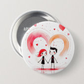 バレンタインデー2025 缶バッジ (正面&裏面)