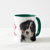 バレンタインデー25cキス..ベルネーズマウンテンドッグ マグカップ (正面右)